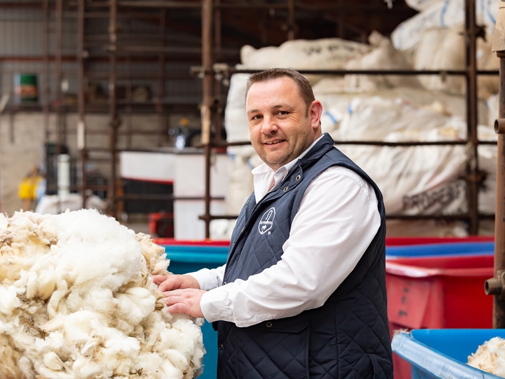 'Depot open as usual' says Gareth Jones, Head of Producer Marketing at Ulster Wool