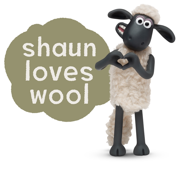 Shaun the Sheep loves wool